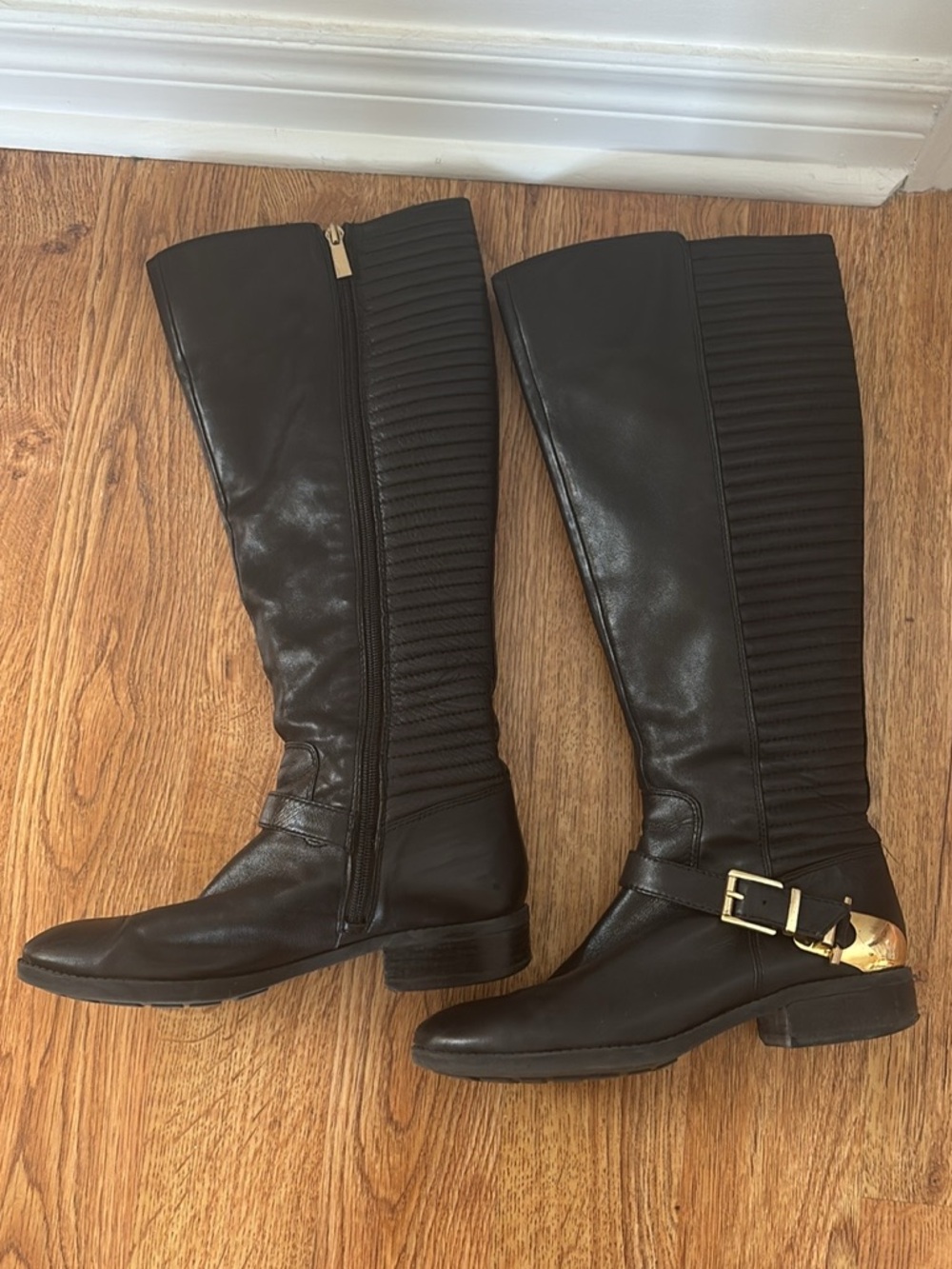 Vince Camuto black moto boots - size 7